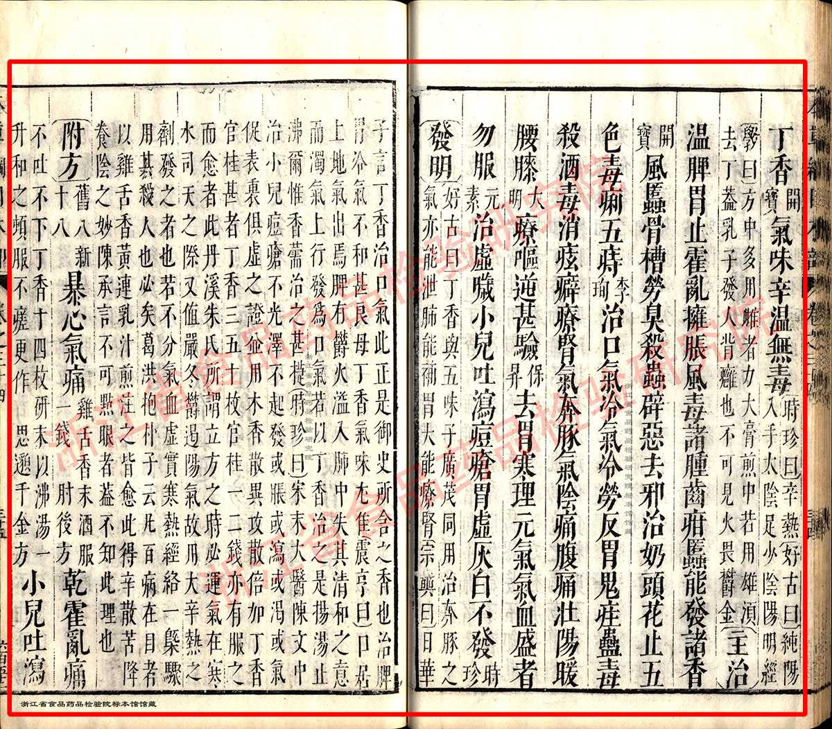 丁香 明 《本草纲目》 资料图