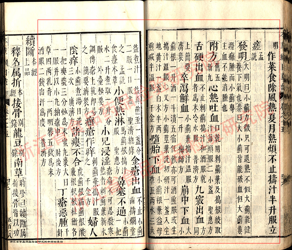小蓟 明 《本草纲目》 资料图