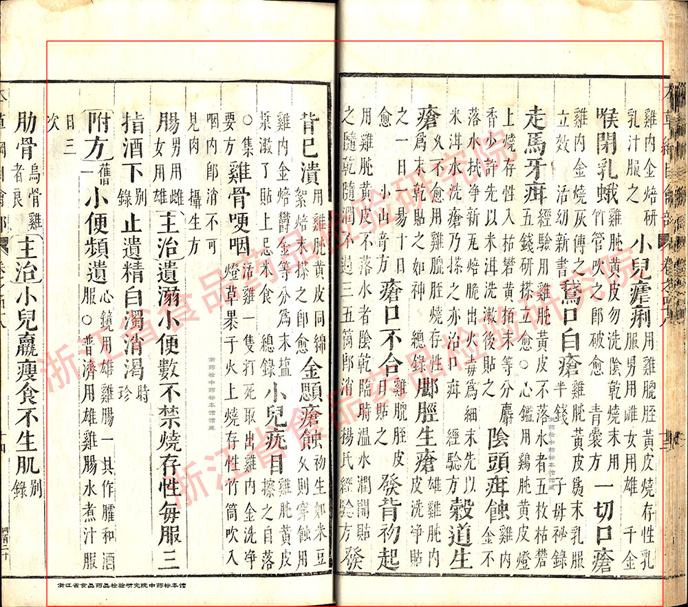 鸡内金 明 《本草纲目》 资料图