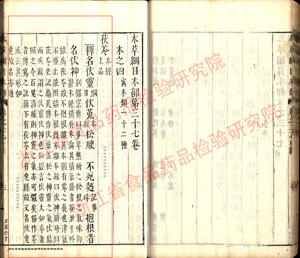 茯苓 明-《本草纲目》 资料图