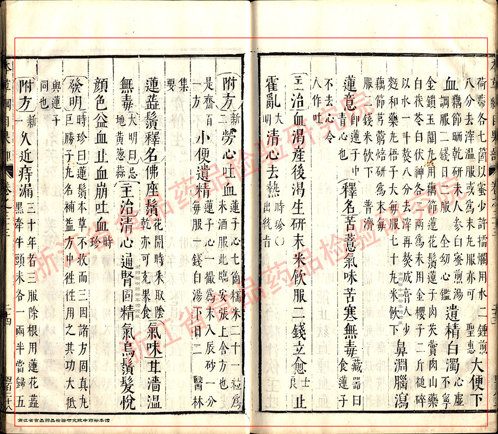 莲子 明 《本草纲目》 资料图