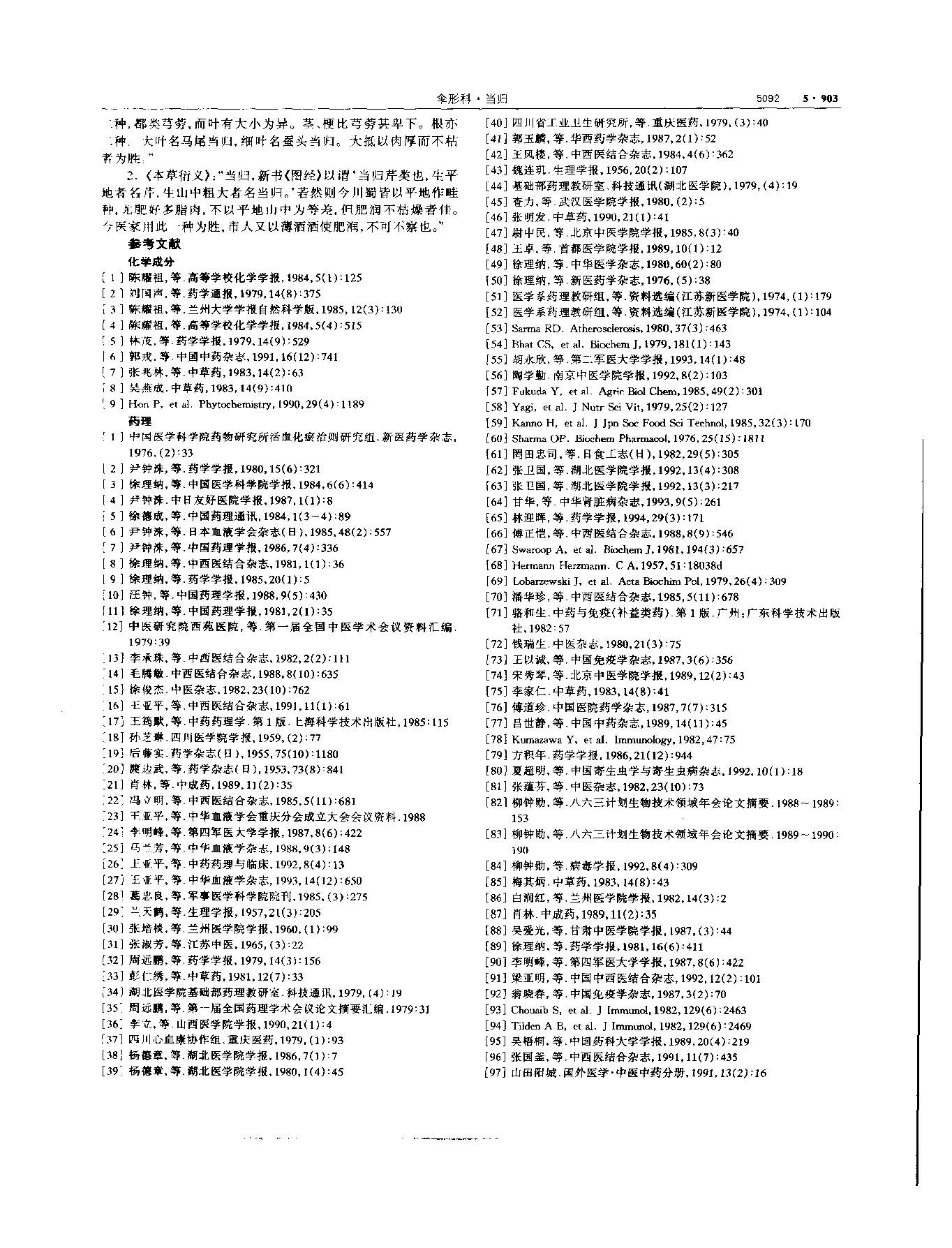 当归 现代 《中华本草》 资料图