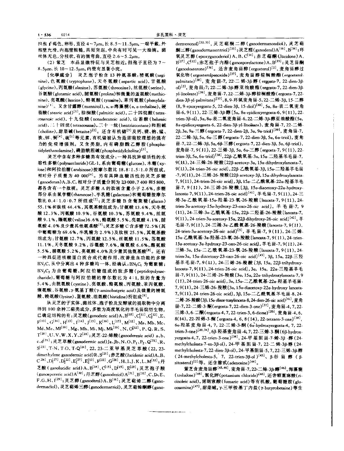 灵芝 现代 《中华本草》 资料图