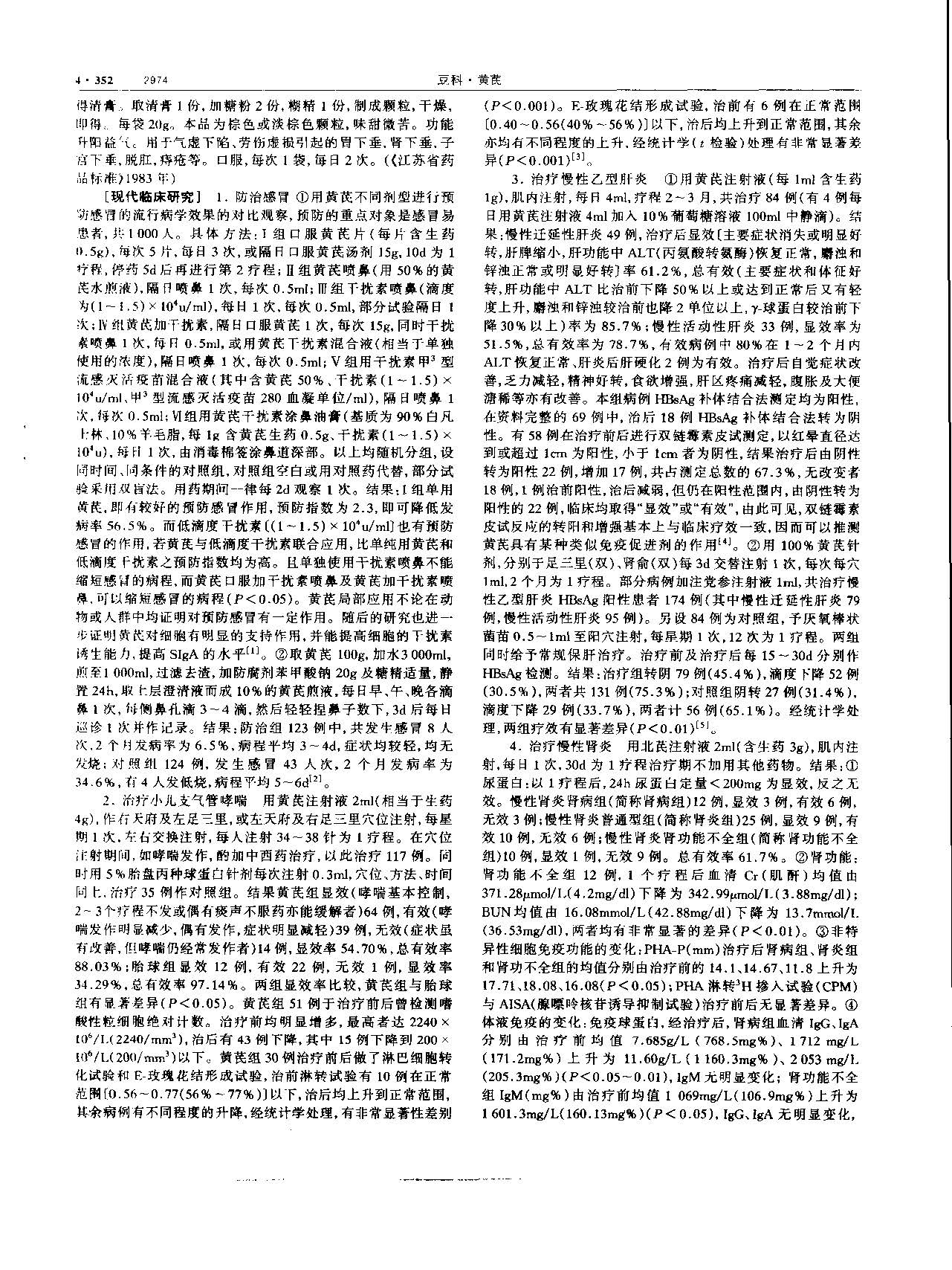 黄芪 现代 《中华本草》 资料图