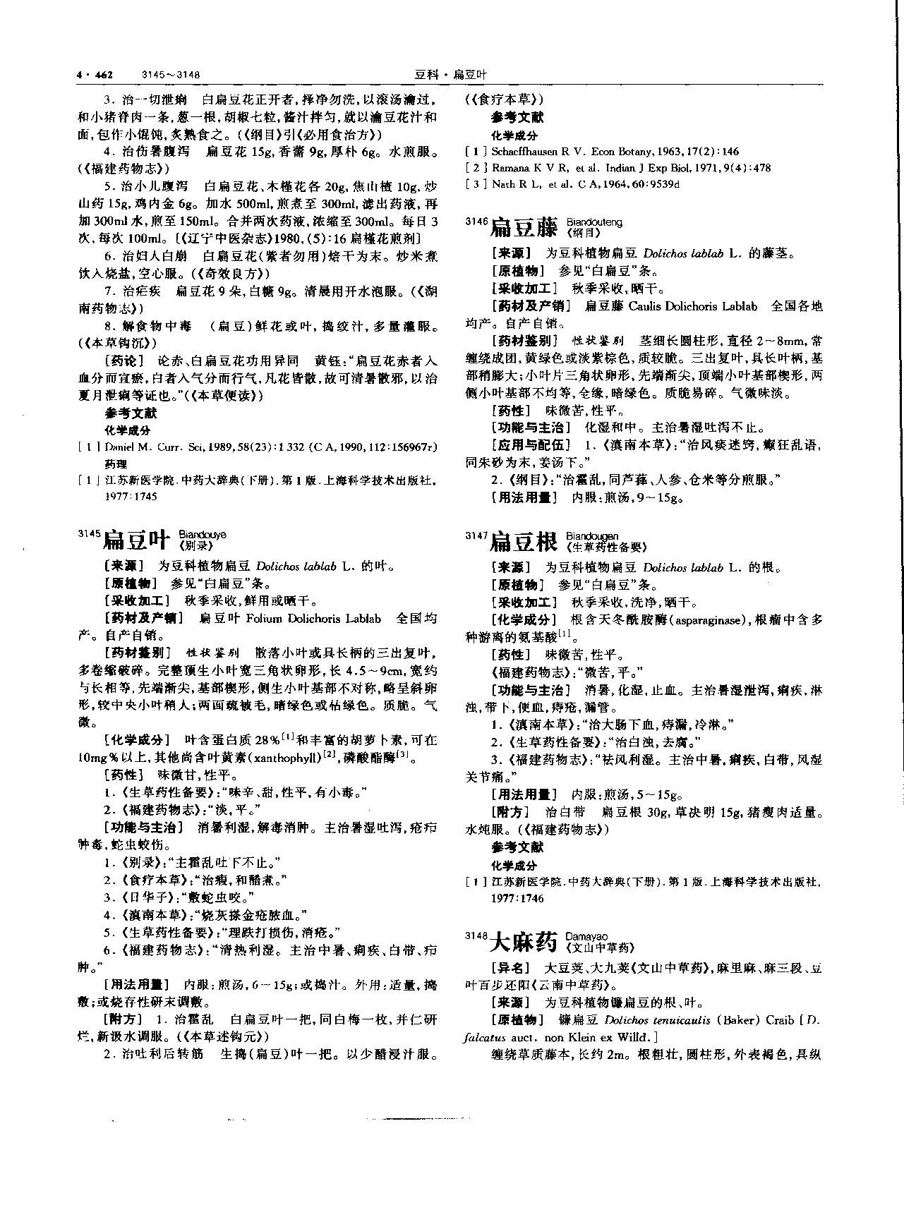 扁豆花 现代-《中华本草》 资料图