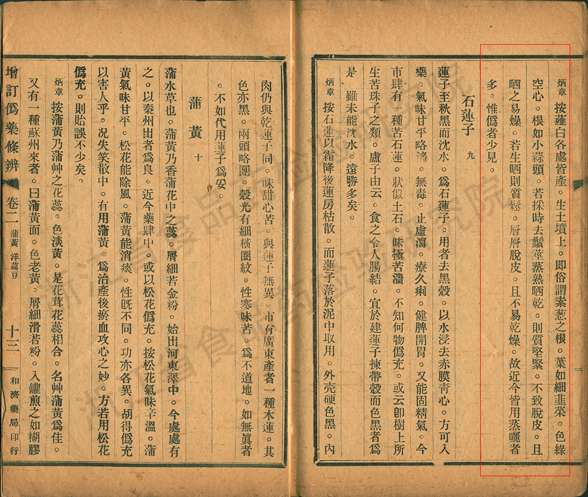薤白 民国《增订伪药条辨》 资料图
