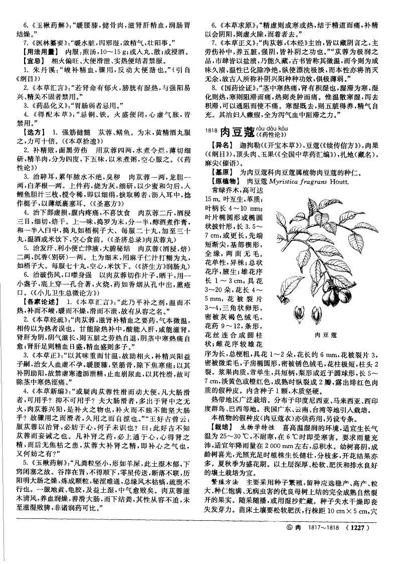 肉苁蓉 现代《中药大辞典》 资料图
